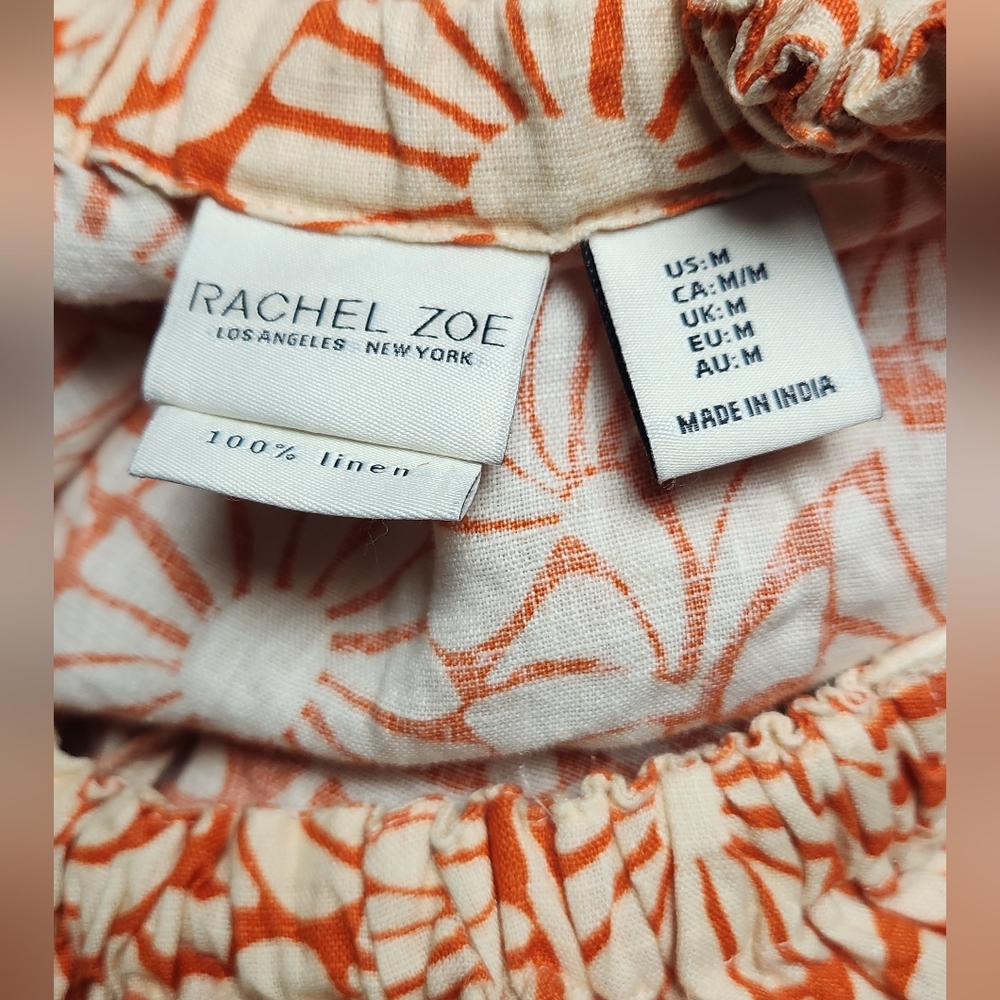 Rachel Zoe Orange Floral Sleeveless Top - Picture 3 of 3